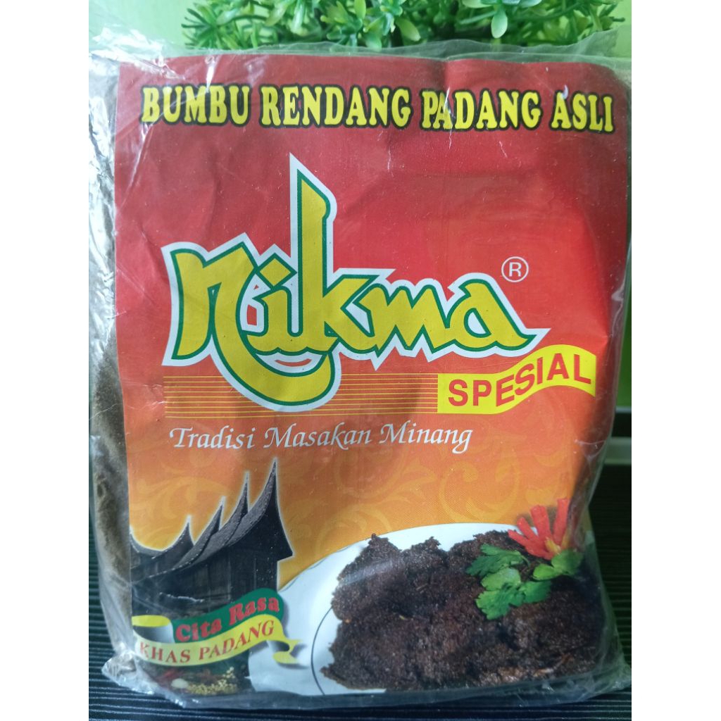 BUBUK BUMBU RENDANG PADANG ASLI NIKMA kemasan 250 gr #bumburendang#bumbumasakanpadang#bumbuminang