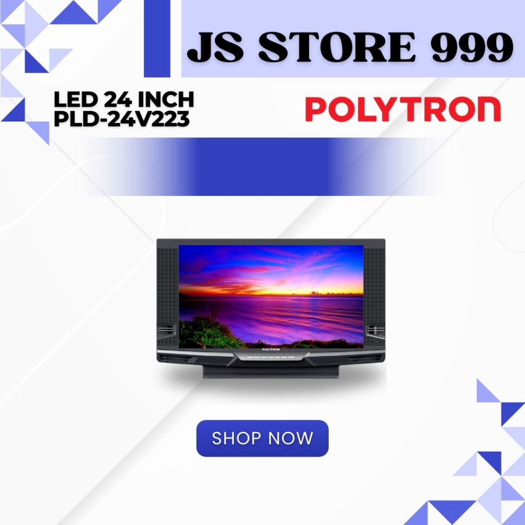 TV LED POLYTRON PLD 24V223 DIGITAL TV 24 INCH DVB-T2 Semi Tabung