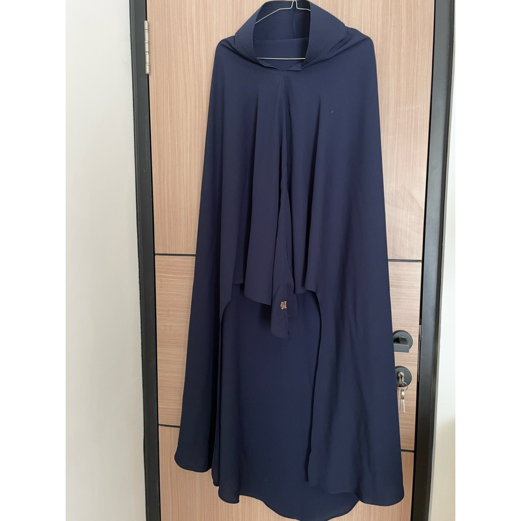 preloved Khimar softpad GeraiHawa warna Navy