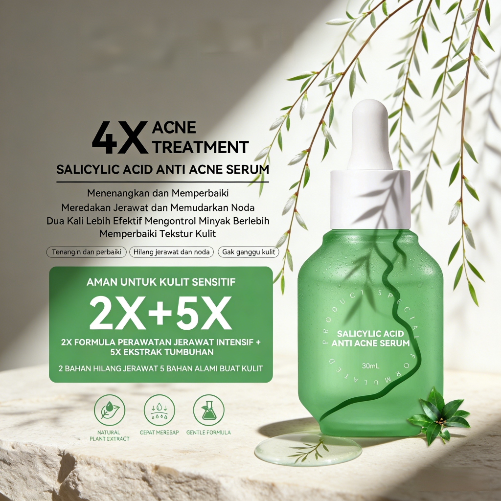 BYMON TILA Serum Anti Jerawat Salicylic Acid 30ml Menenangkan Kulit Tanpa Alkohol