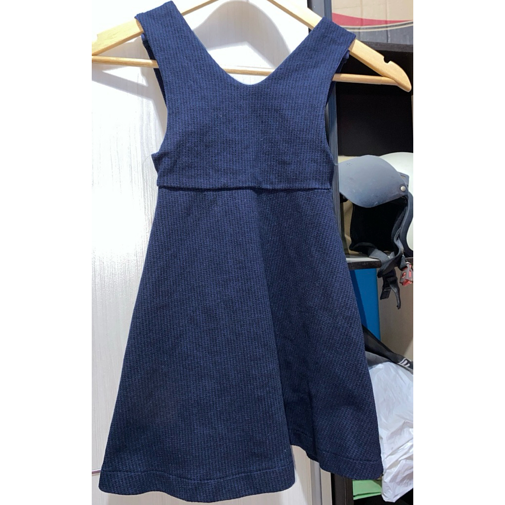 Preloved Overall Zara Navy untuk Anak Usia 4-6tahun