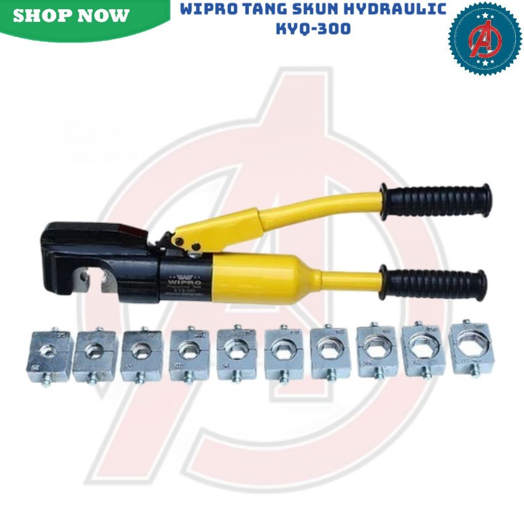 Tang Press Skun Hidrolik WIPRO KYQ-300 / Tang Skun Kabel CRIMPING PLIERS WIPRO KYQ300 - Tang Crimpin