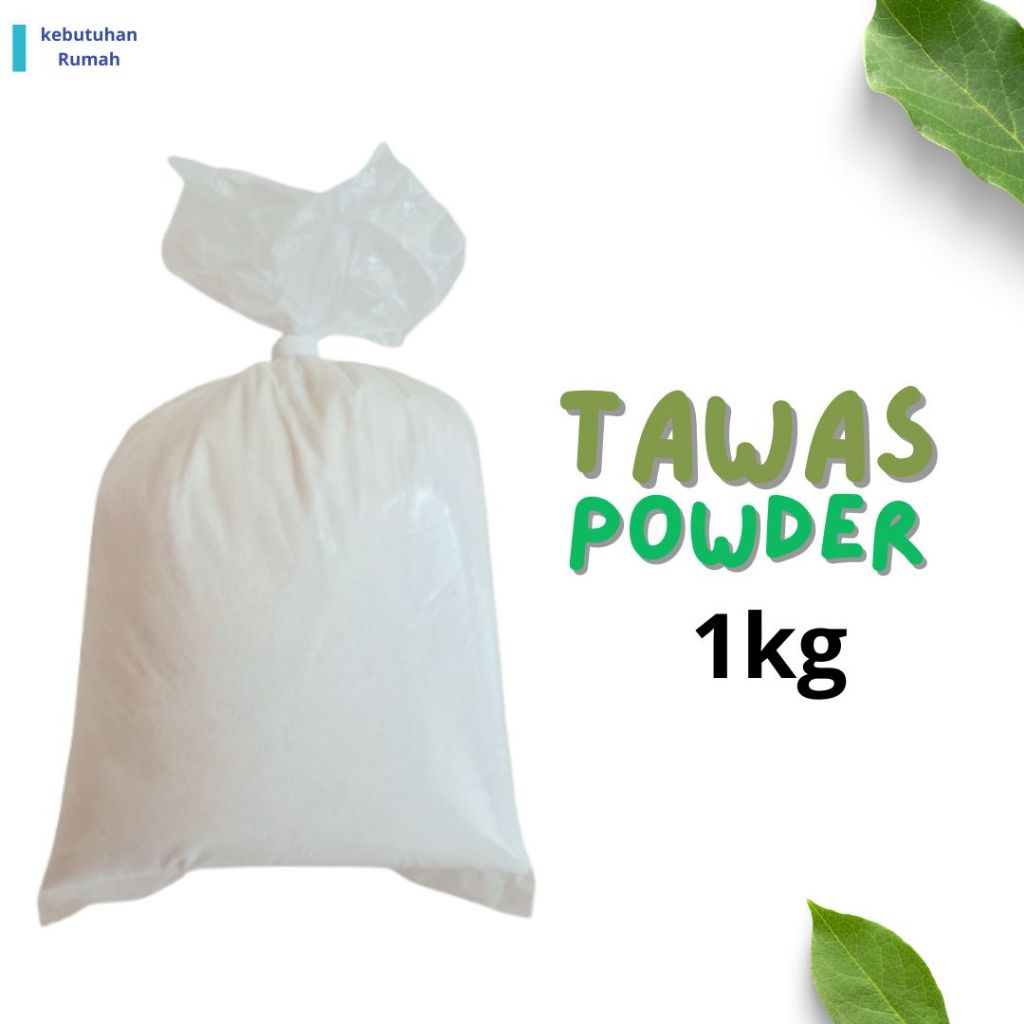 Tawas 1kg Powder Penghilang Bau Badan Ketiak Alumunium Sulfate Tawas powder