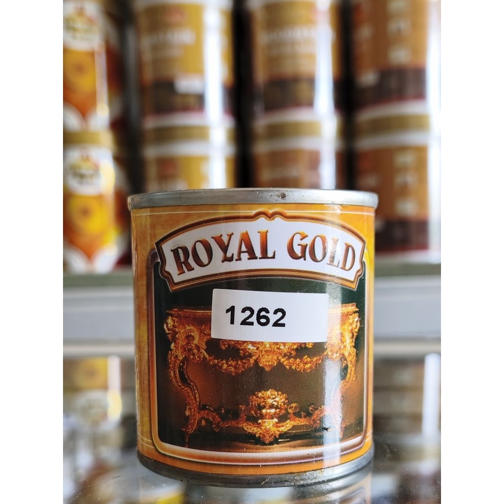 Alkycoat Royal Gold 100cc / Cat Besi Emas Metalik / Cat Kayu Emas Metalik / Cat Besi dan Kayu Warna 