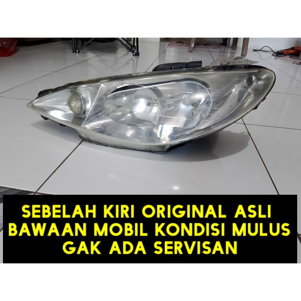 headlamp lampu depan peugeot 206 original