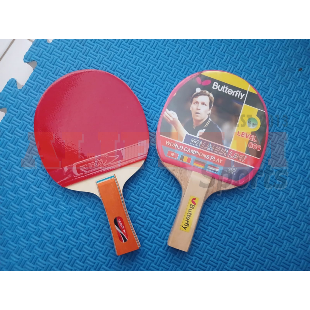 Bet Tenis Meja Pingpong Rubber Bet Pingpong Handle Kayu