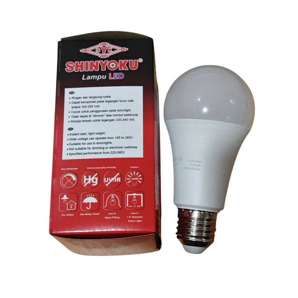 Lampu Led Shinyoku Mutiara 18 Watt / Lampu Shinyoku 18w / Lampu Bohlam 18 Watt / Lampu Led 18w