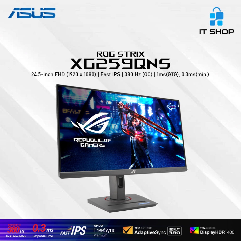 Asus Gaming Monitor 24.5-inch ROG Strix XG259QNS FHD Fast IPS 380Hz (OC)