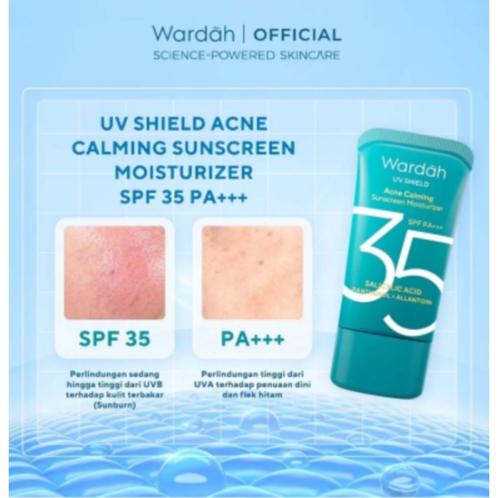 Wardah Acne Calming Sunscreen Moisturizer SPF35 PA+++