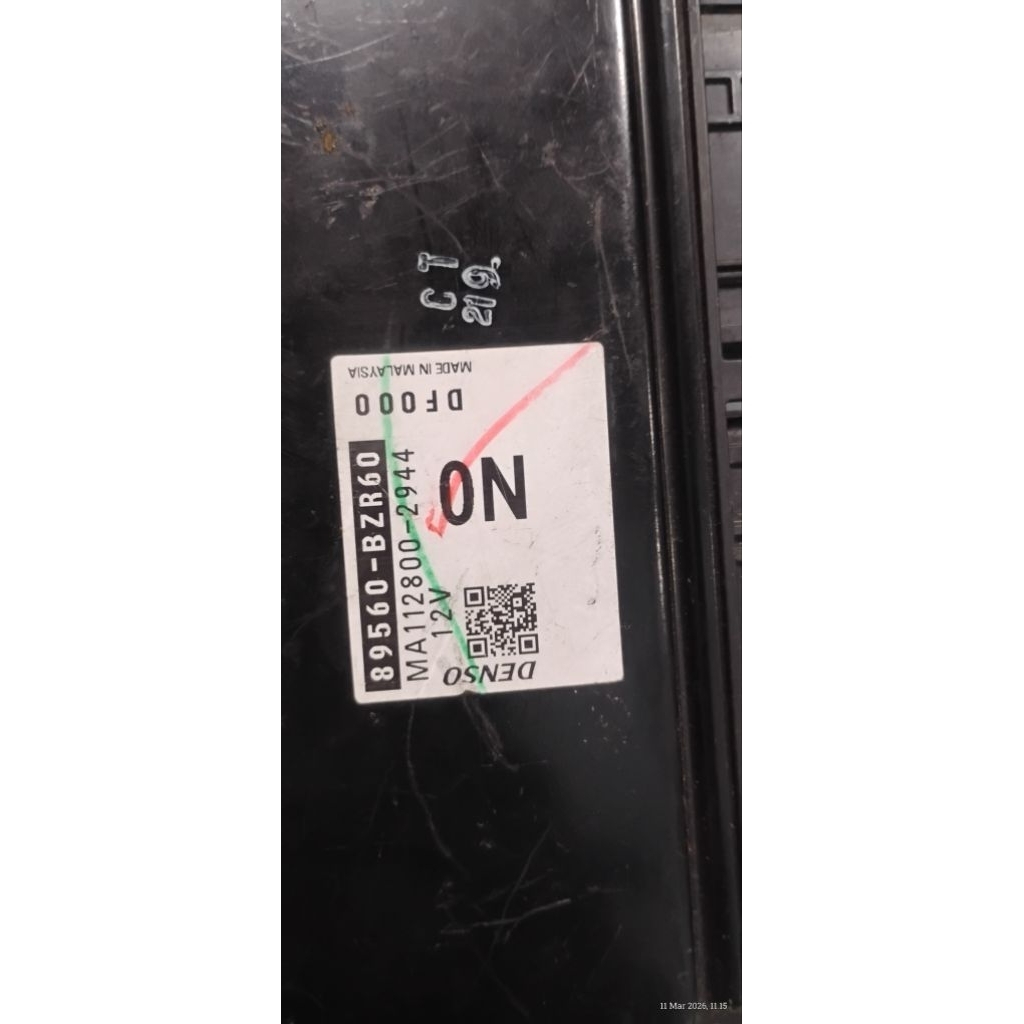 ECU calya manual 89560-BZR60 kode N0