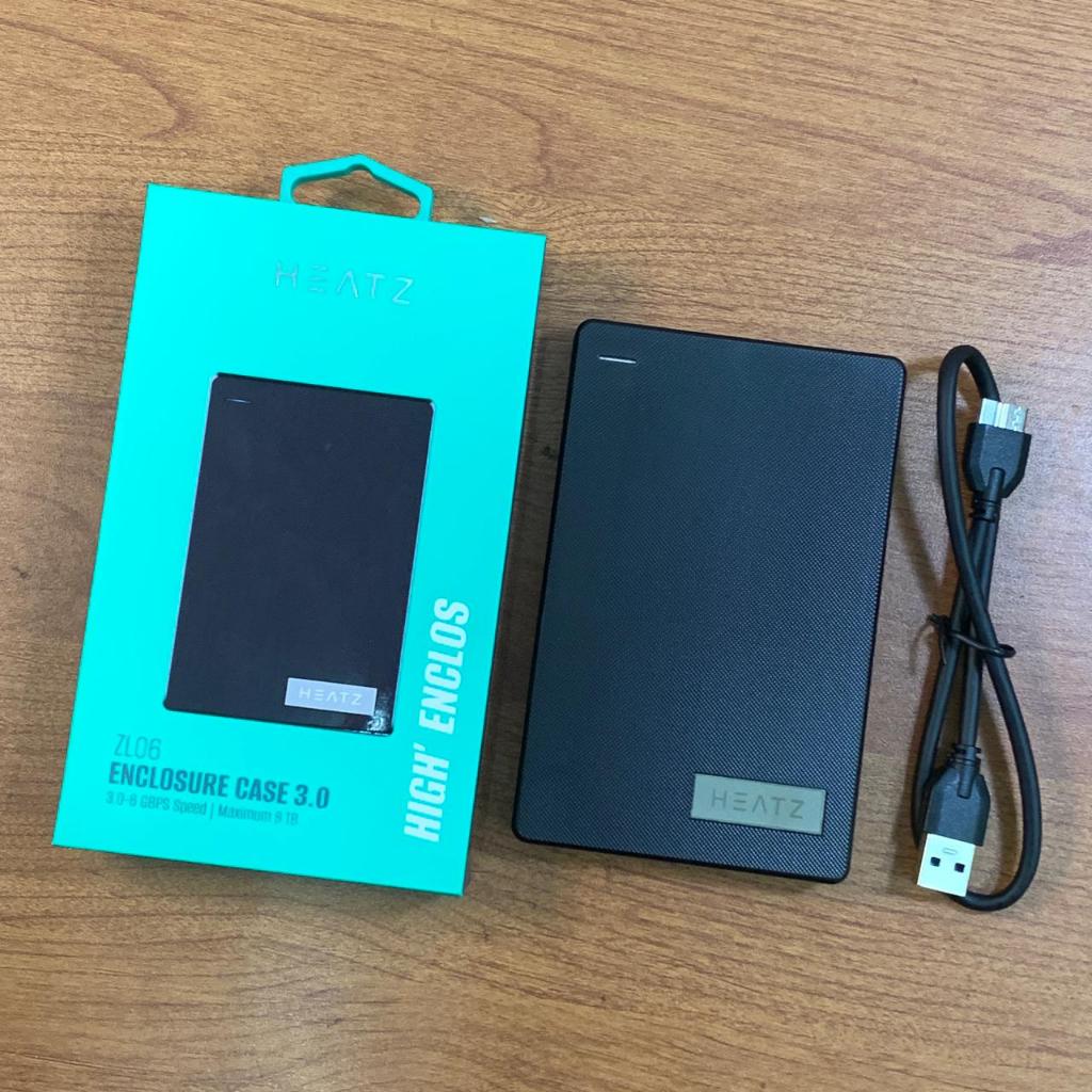Casing Hdd Ssd High Enclosure Case Hard Drive External Disk Case USB 3.0 Heatz HZ ZL06 Original