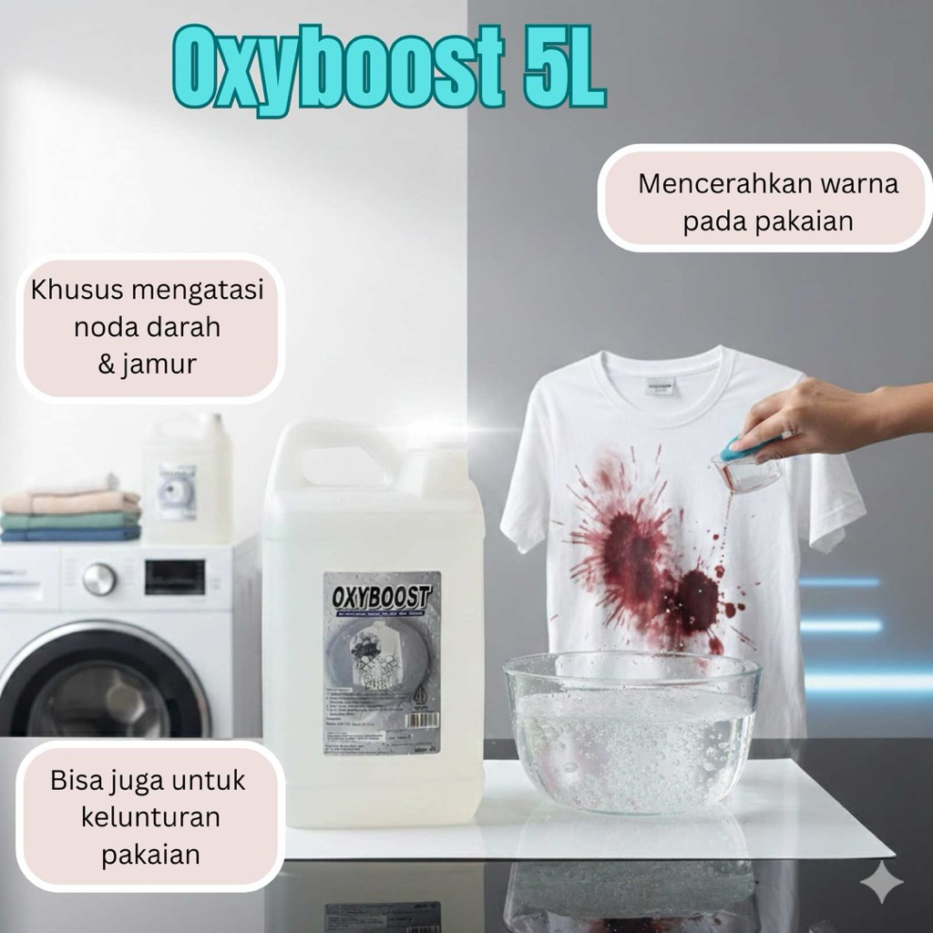 Oxy Boost Penghilang Noda Darah Jamur Ukuran 5Liter