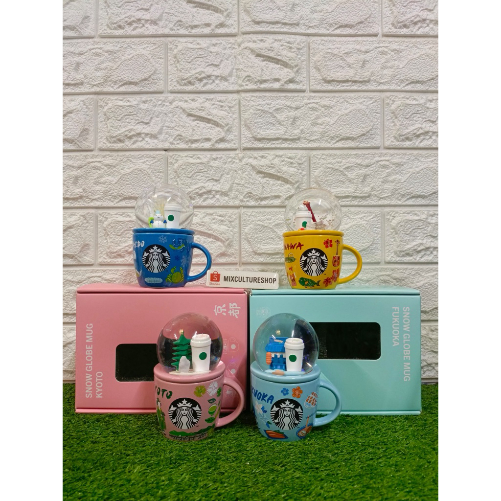 Starbucks japan globe + mug 89ML