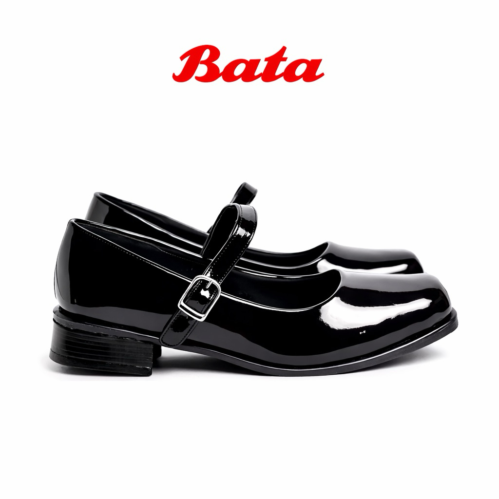 BATA Sepatu Pantofel Wanita Sekolah Formal Paskibra Mary Jane Hitam