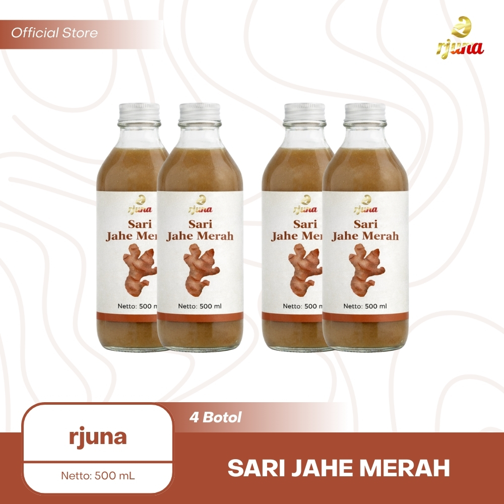 Rjuna Sari Jahe Merah 500 ml (4 Botol)