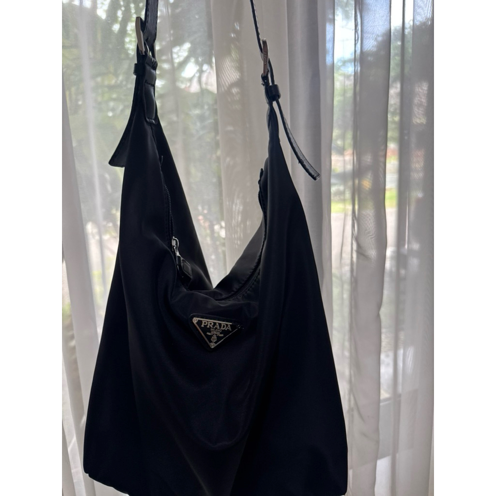 Prada Nylon Hobo Tote Bag Re-Edition