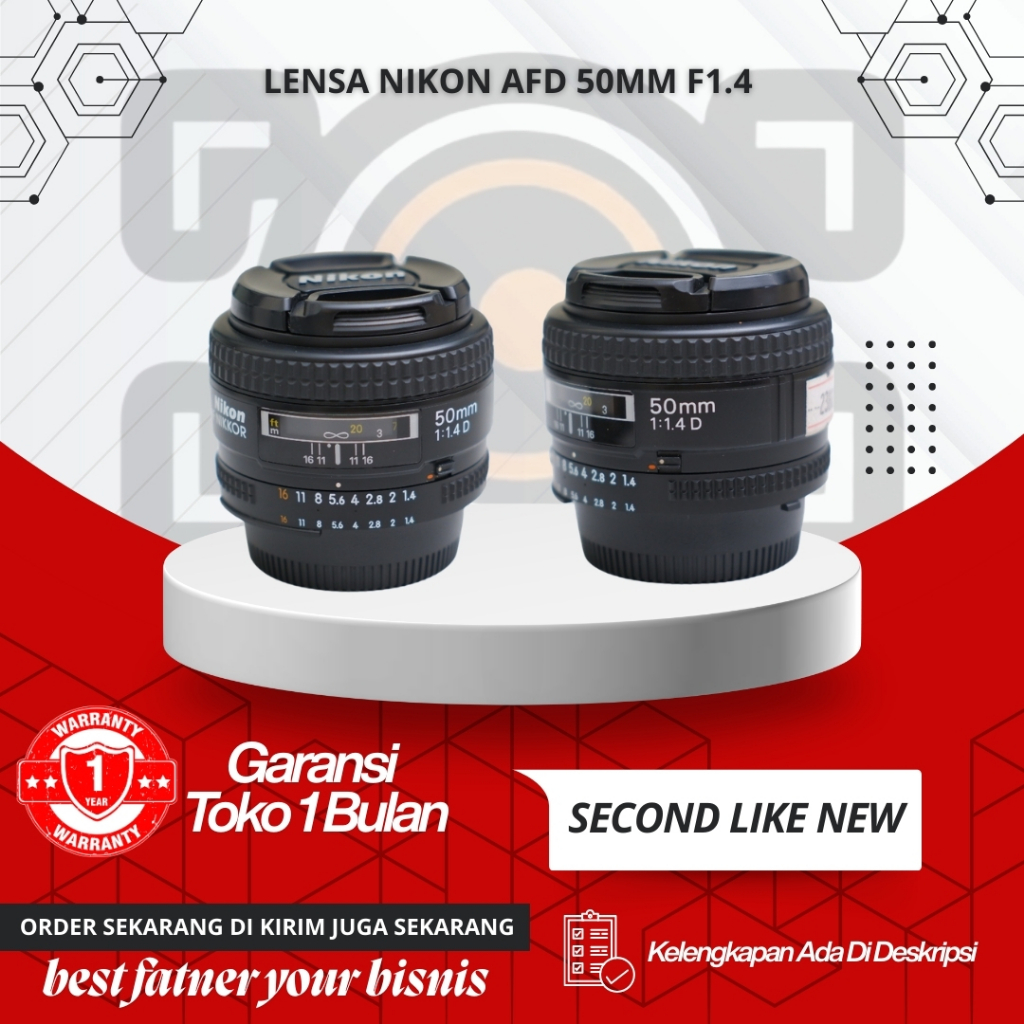 LENSA NIKON AFD 50MM F1.4 /FIX NIKKOR AF 50MM F1.4 [BEST SELLER]