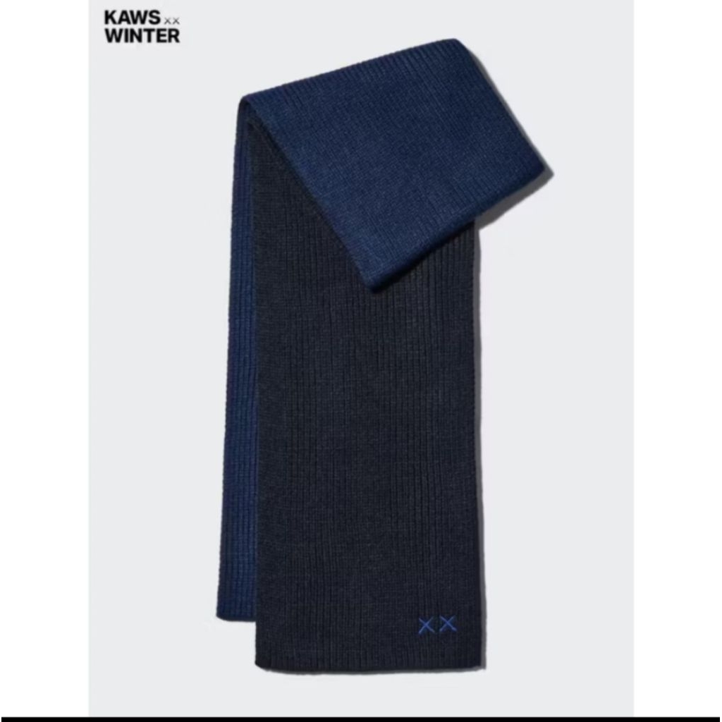 Syal KAWS Winter Heattech Uniqlo Japan