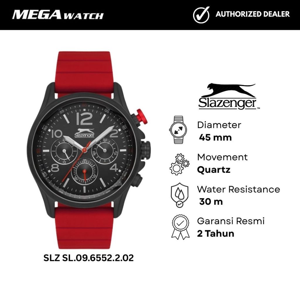 Jam Tangan SLAZENGER Pria Original SLZ SL.09.6552.2.02