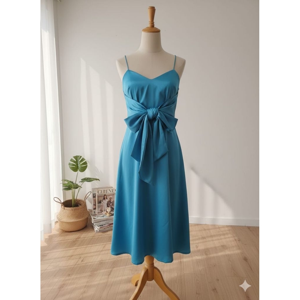 Dress Satin / Dress Pesta / Dress polos satin