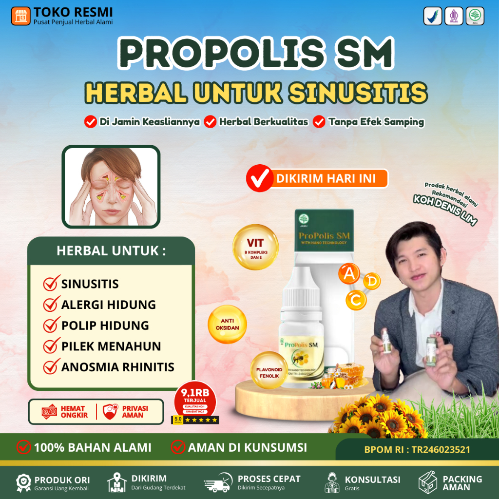 Obat Sinusitis Pilek Menahun Alergi Hidung Gurah Hidung Flu Filek Menahun Hidung Tersumbat Radang Hi