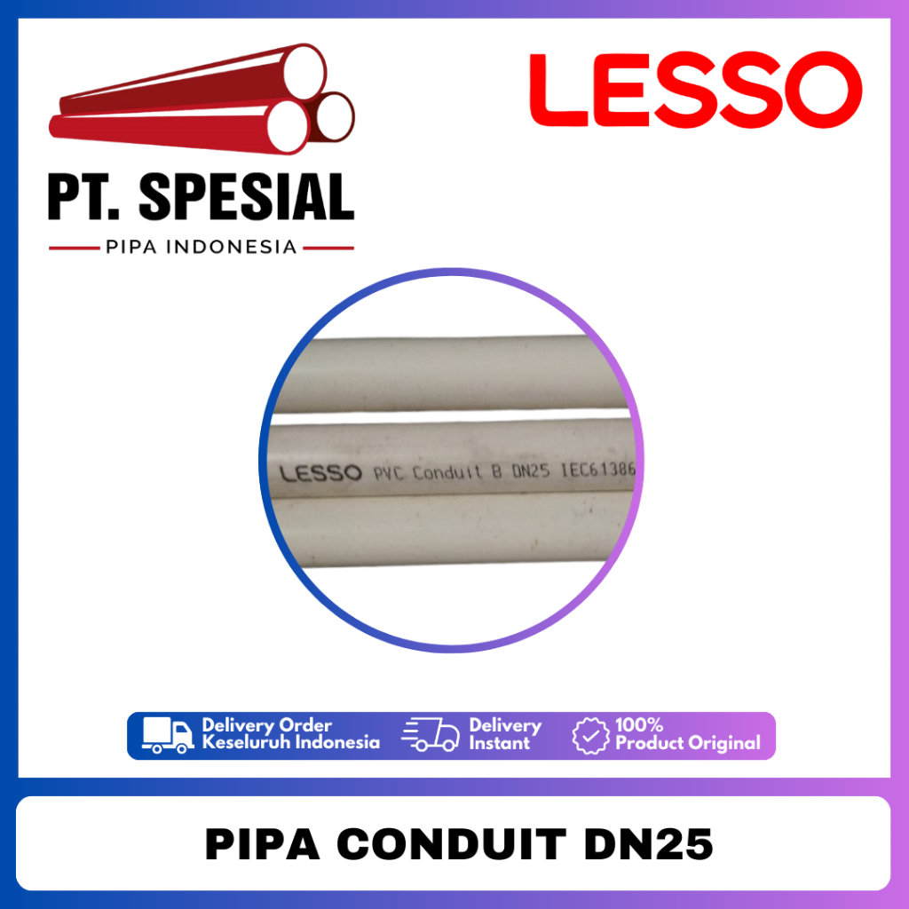Pipa Listrik / Pipa Conduit Lesso DN25/batang - 03