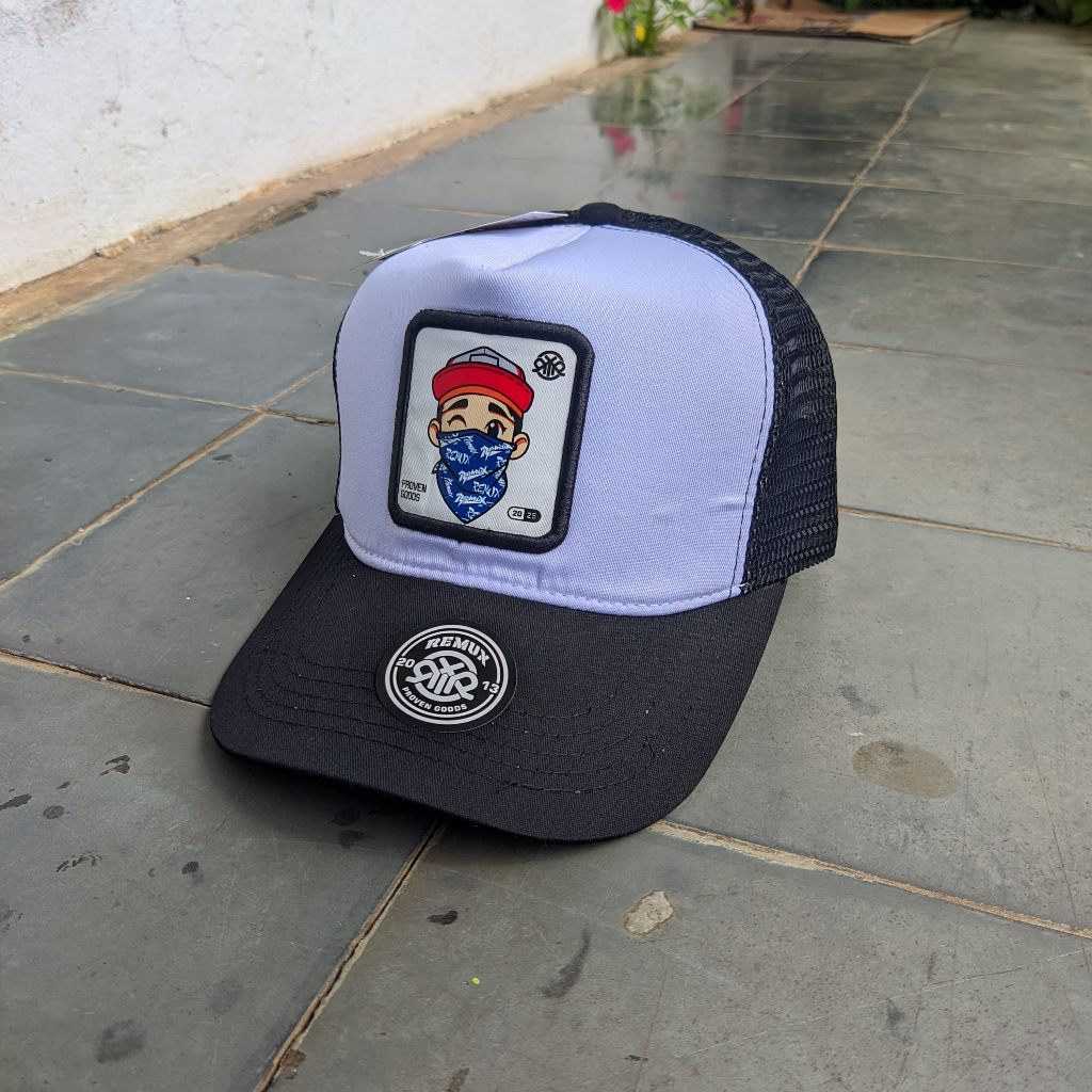 Topi Remux - Topi Trucker/Jaring Original Logo bordir