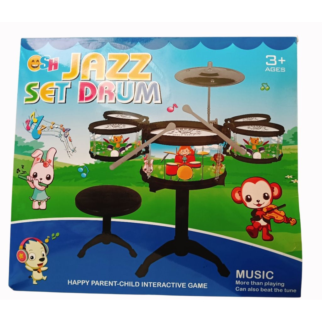 Mainan Edukasi Anak Mini Drum Dream Jazz Drum Set Isi 3 SH1231 Isi 6 SH1232 SH1235