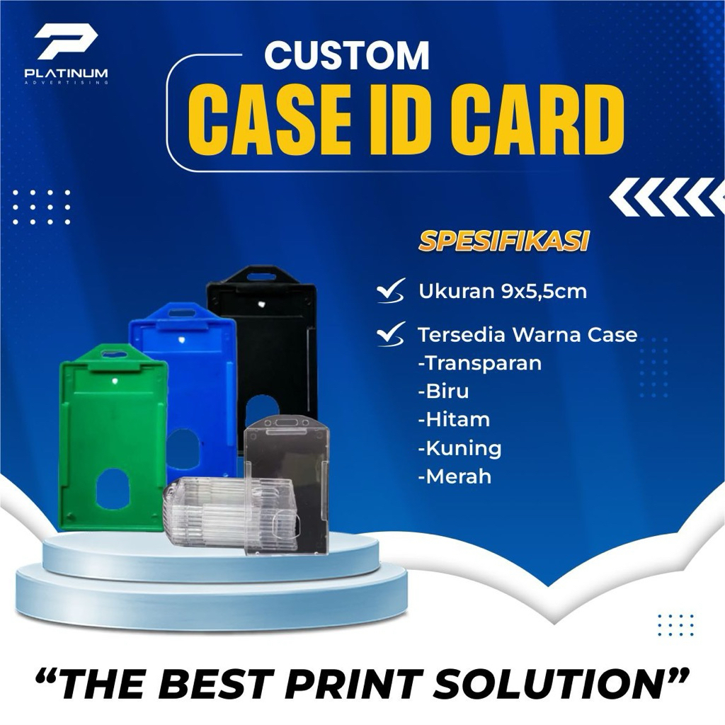 ID CARD CASE TRANSPARAN / PLASTIK CASE  / CASE ID CARD WARNA / CARD HOLDER / TEMPAT ID CARD TRANSPAR