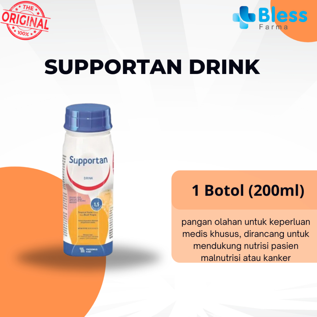 Supportan Drink Rasa Buah Tropis 200ml 300kcal