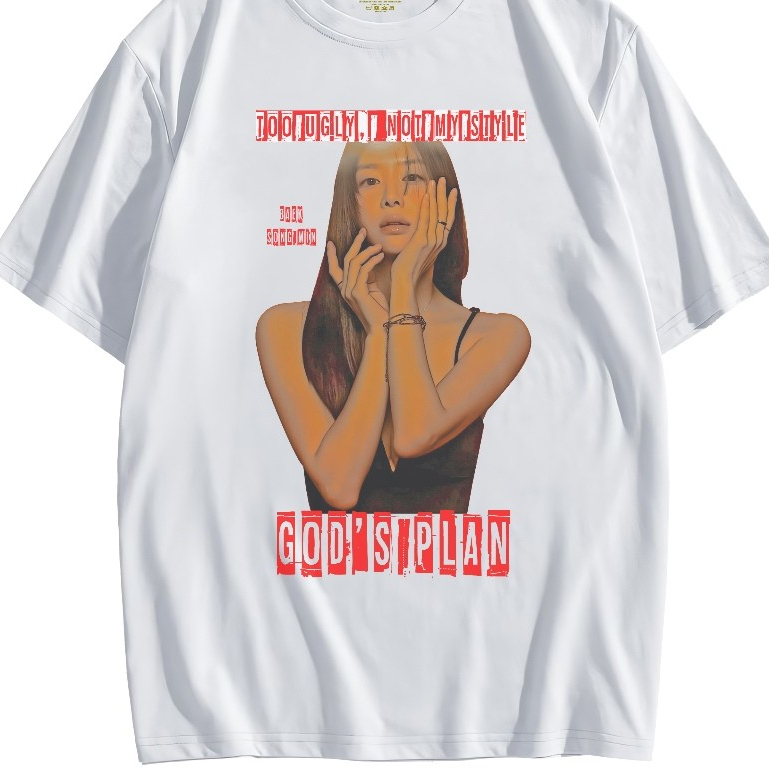 Kaos BAEK SONG MIN GOD'S PLAN BAHAN COTTON COMBAT 30S - SABLON DTF PREMIUM