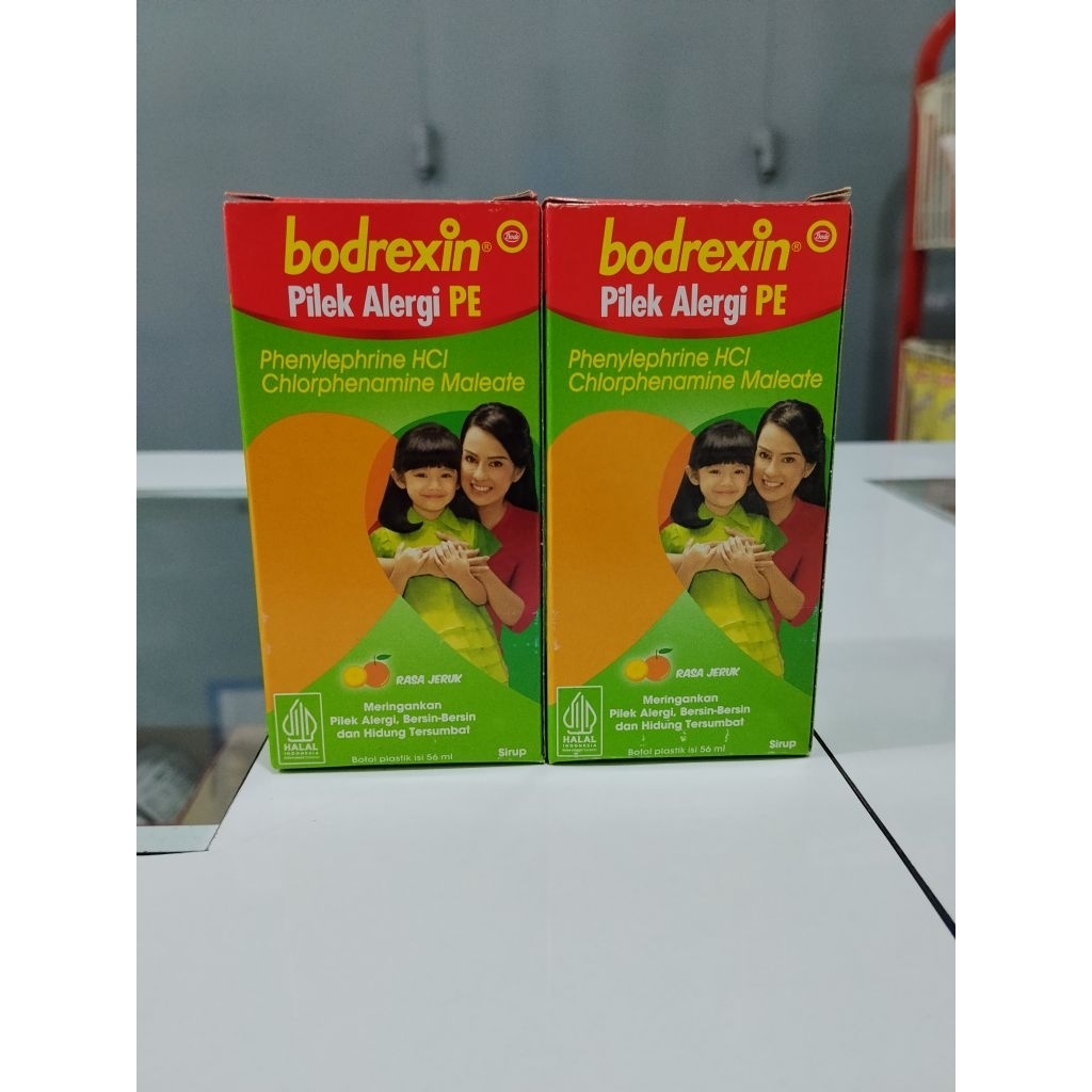 BODREXIN PILEK ALERGI SIRUP RASA JERUK 56ML