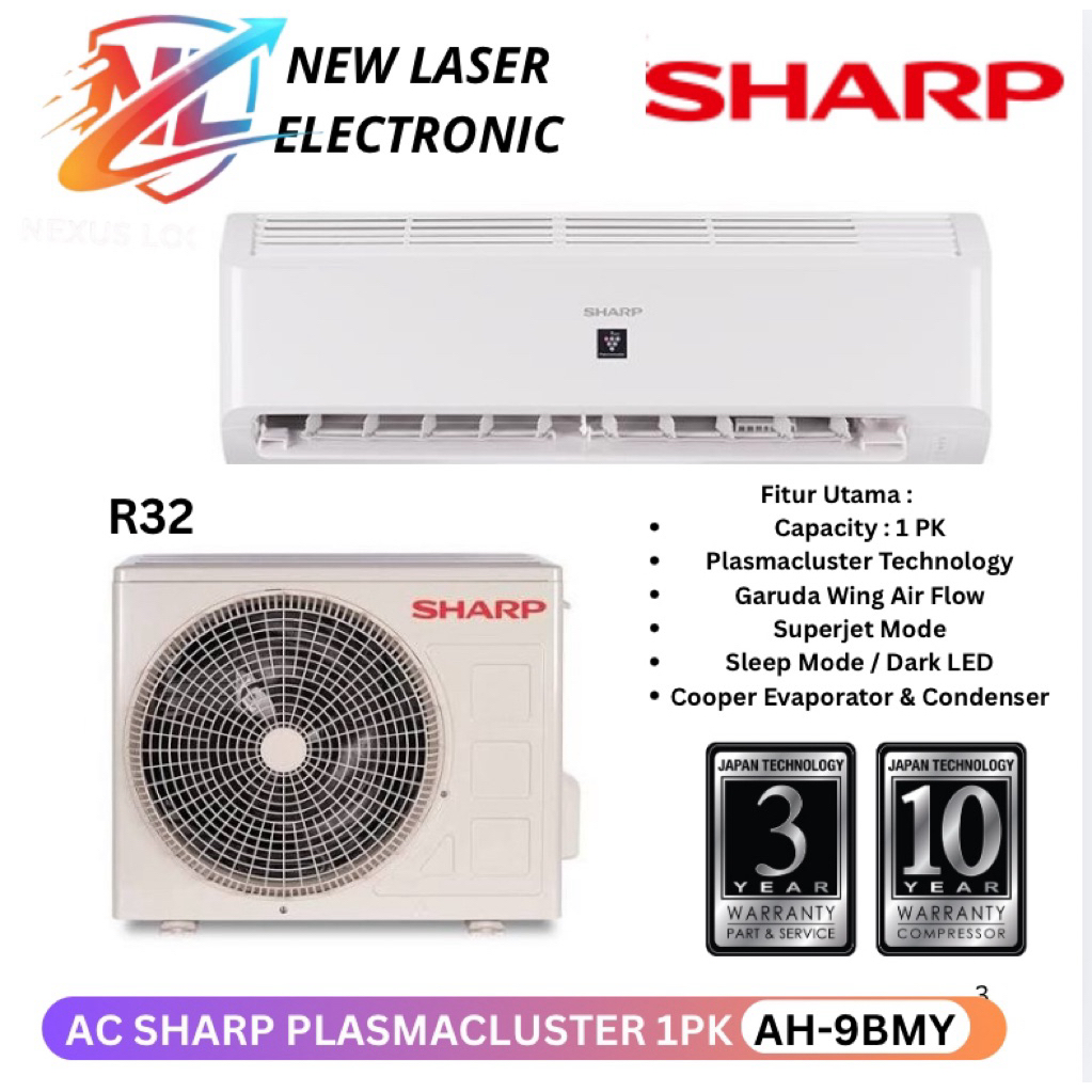 AC SHARP PLASMACLUSTER AH-9BMY (1PK)