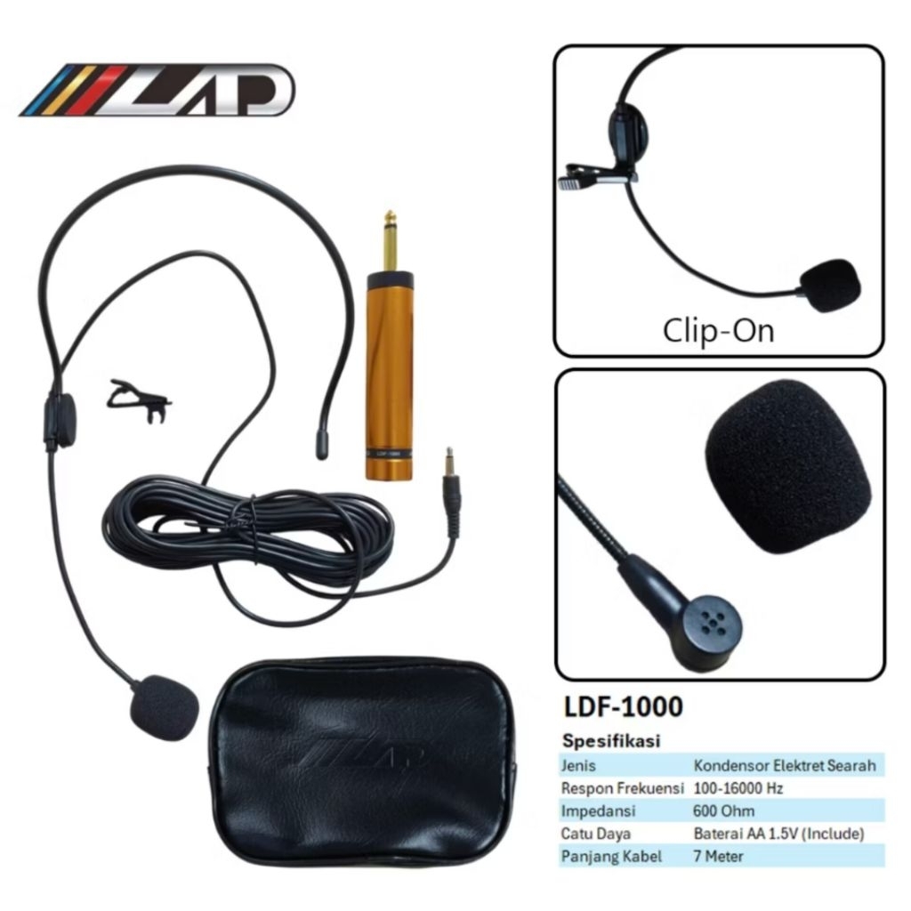 Mic Headset Mic Bando Mic Imam Masjid LAD LDF-1000 ORIGINAL