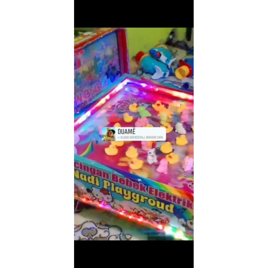 pancingan bebek elektrik pasar malam