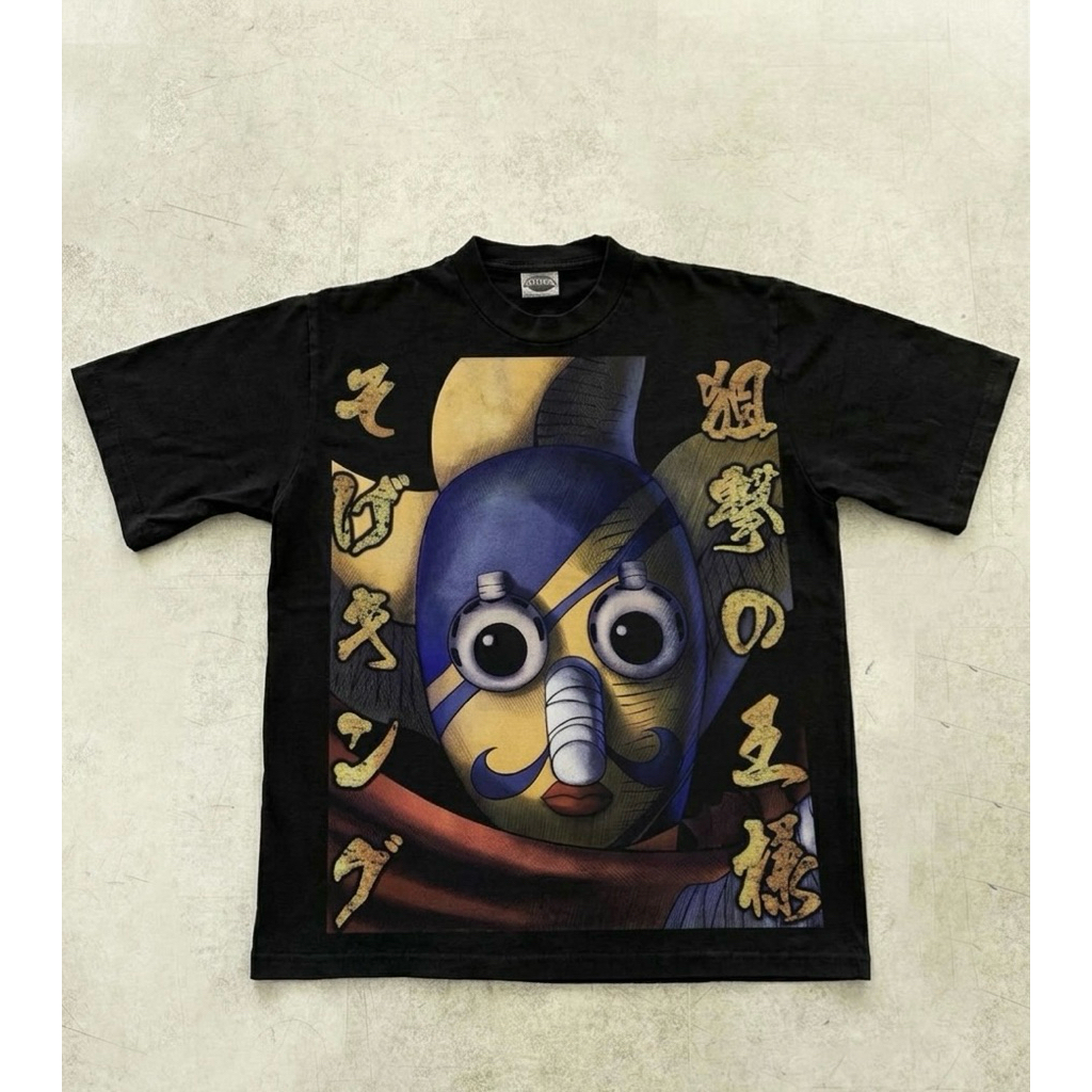 T-Shirt / Tees Bootleg SKAARS USOPP One Piece Anime Black Colour (NEW) | Kaos Anime One Piece Usopp 