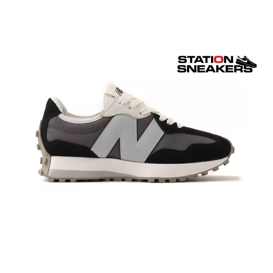 Sepatu New Balance 327 Black Lights Out Grey
