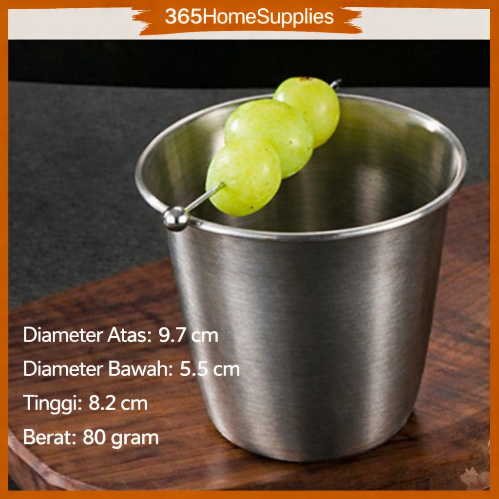 Gelas Stainless Steel Gelas Stainless Kecil Tebal Cafe Restaurant/rumah