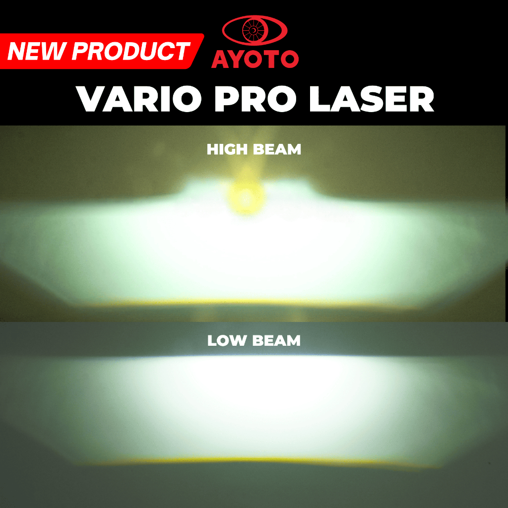 FULL SET HEADLAMP VARIO NEW 125/150 AYOTO 4 LED 90WATT RGB LASER WELCOME LIGHT SEIN RUNNING PLUG &