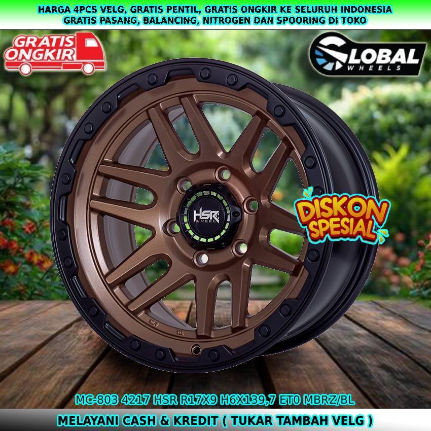Velg R17 velg mobil Hardtop| Hilux Double| Pajero| Strada| Triton| dll velg hsr mc R17