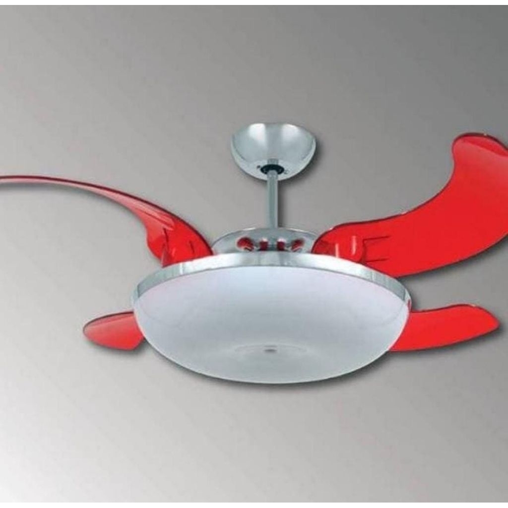 Kipas Angin MT.EDMA 46 inch Mella Translucent Red