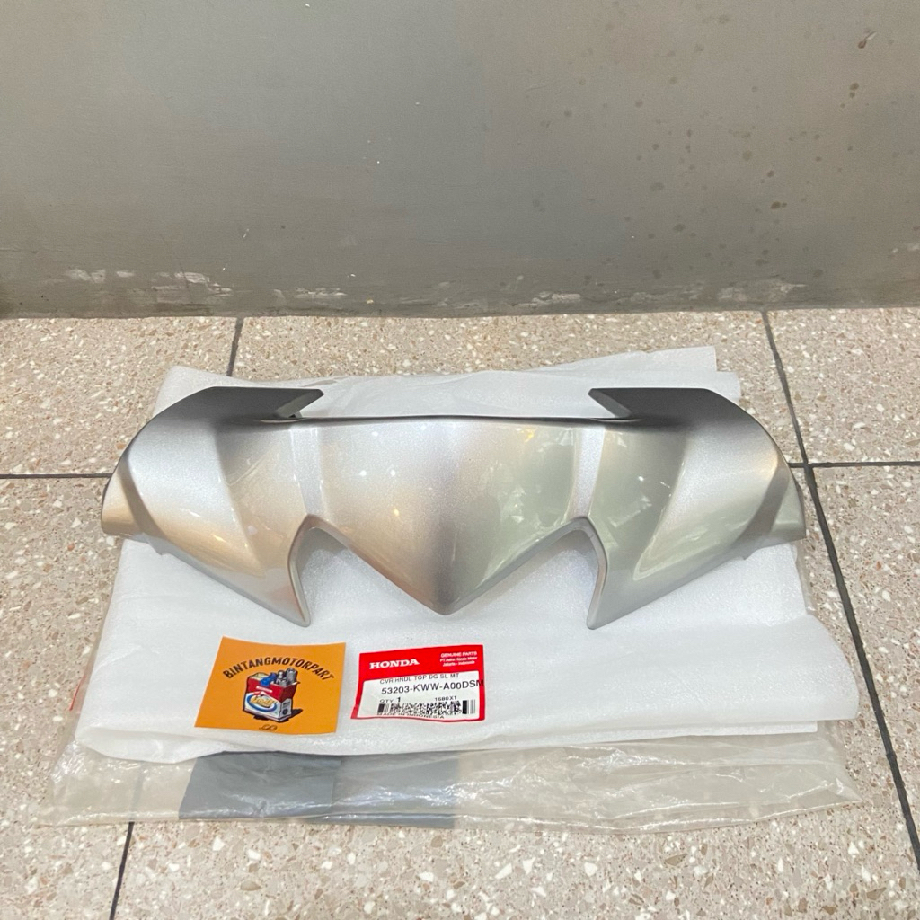 53203 KWW A00 DSM COVER BATOK VISOR ATAS REVO 110 ABSOLUTE REVO DX 110 SILVER ORIGINAL AHM
