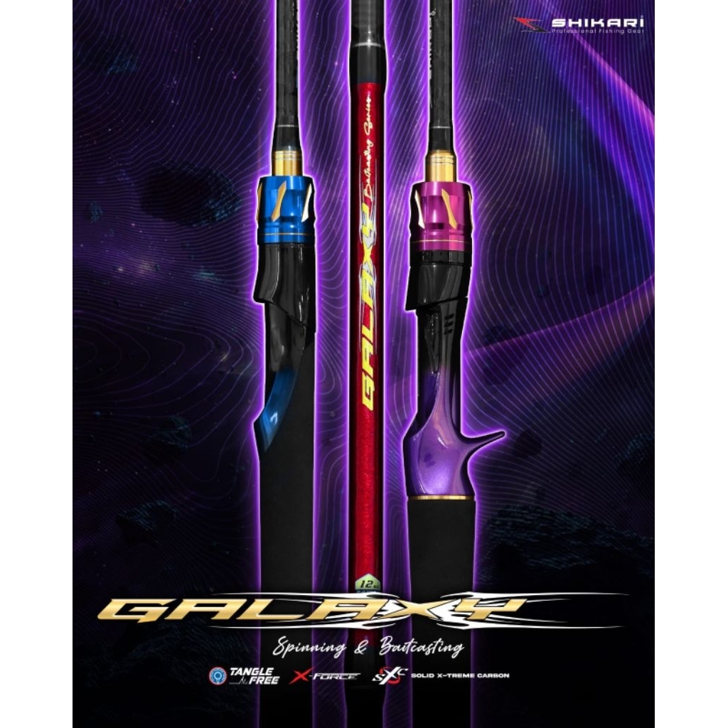 Joran Shikari Galaxy Solid Carbon Bait Casting Dan Spining