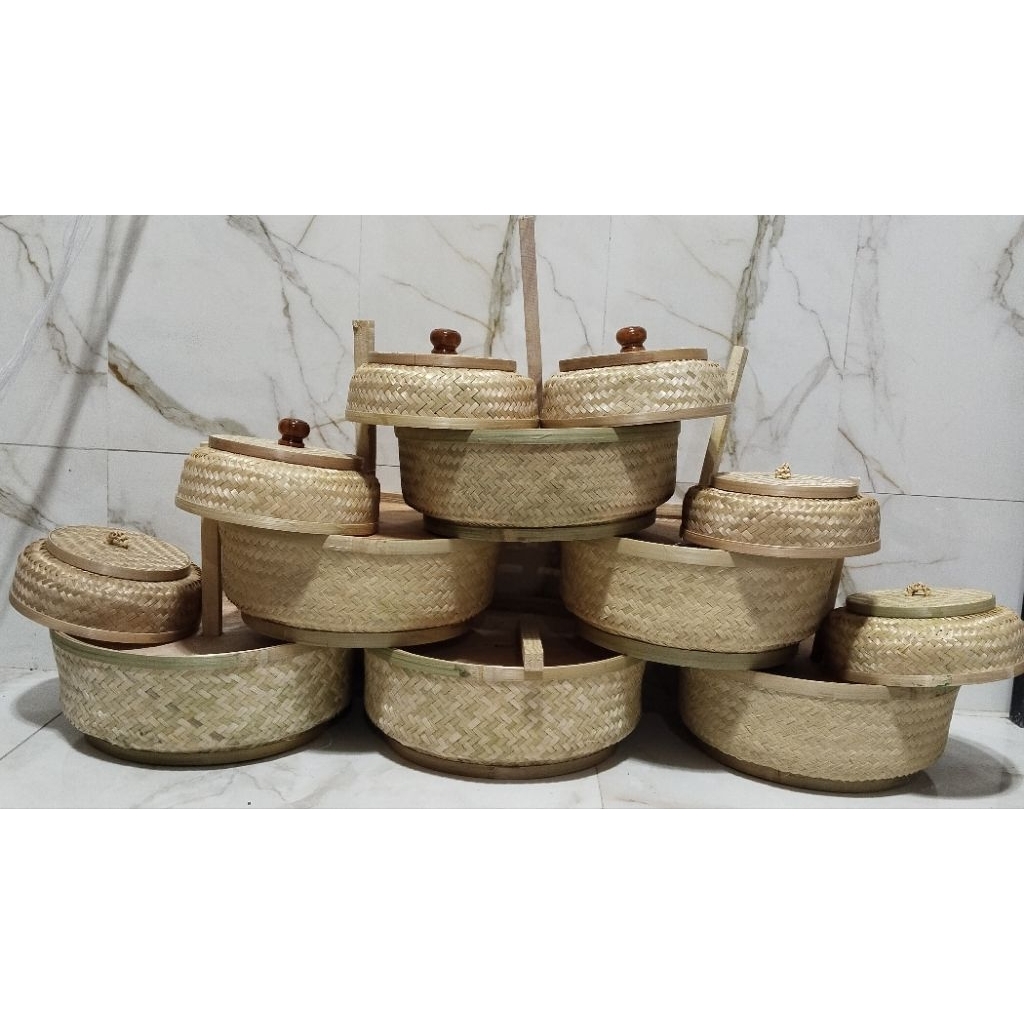 READY Bokor polos bahan payet + bety kayu