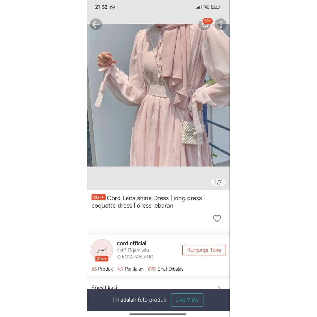 PRELOVED QORD || Lena Shine Dress || Minus Belt