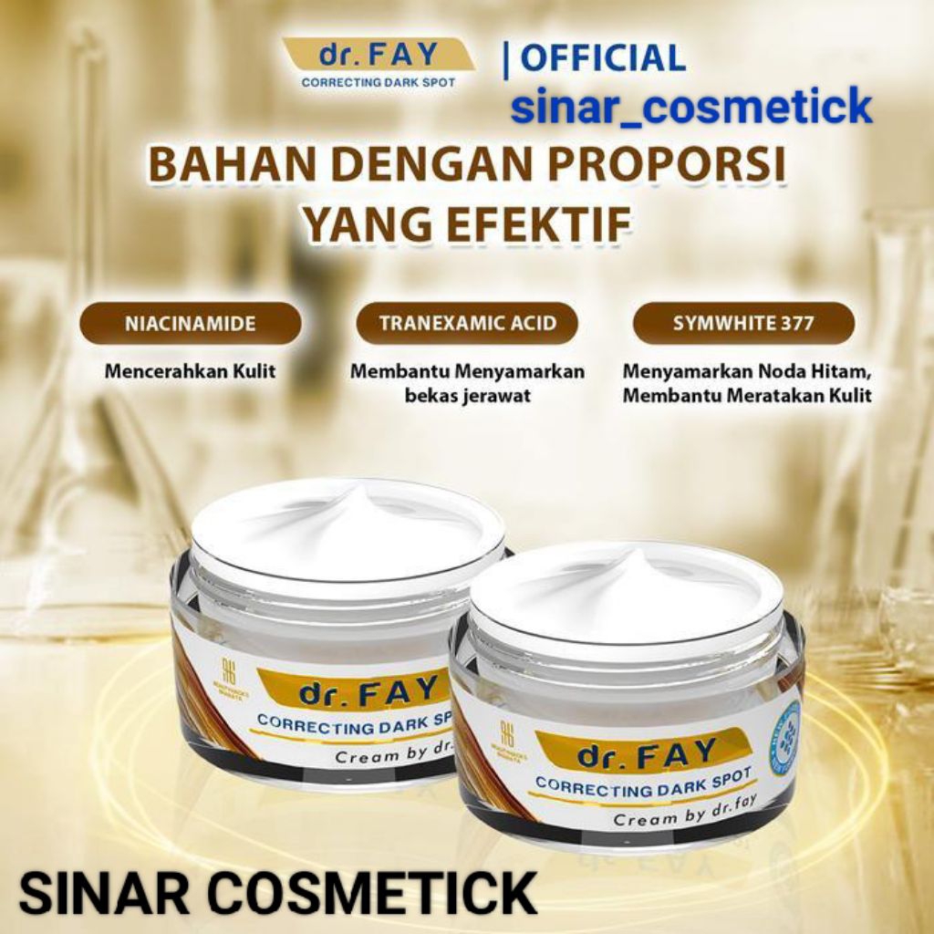 CREAM DR FAY ORIGINAL PENGHILANG BOPENG PRIA WANITA AMAN BPOM ( DR FAY )