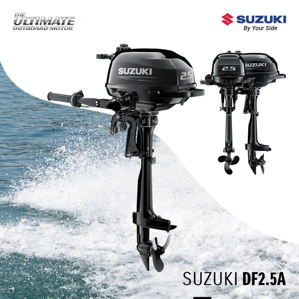 Suzuki Outboard Engine Mesin Tempel Suzuki 2.5PK 2.5HP 4TAK Bensin Tanpa Campur