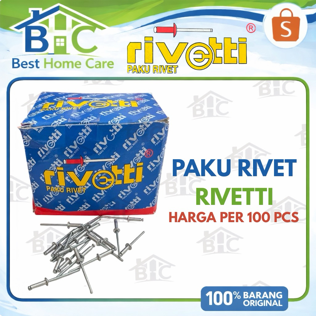 Rivetti Paku Rivet / Ripet / Keling / Blind Rivet 100 pcs Ukuran 440 550