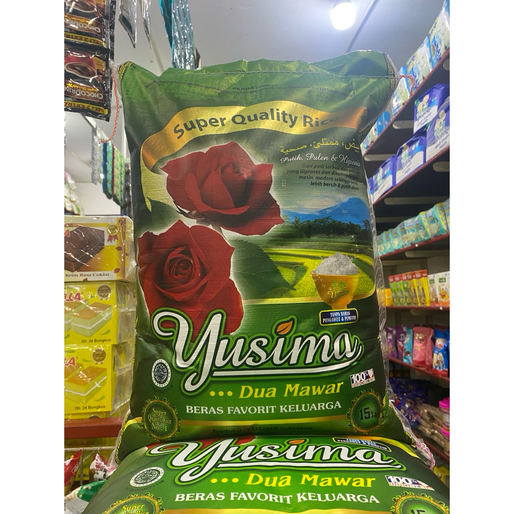 BERAS YUSIMA (15kg) PREMIUM DUA MAWAR