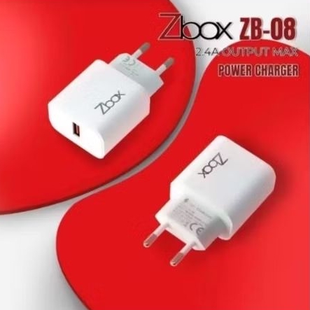 Charger ZBOX ZB-08 2.4A Fast Charging 1 Port USB – Kepala Charger Universal Android iPhone